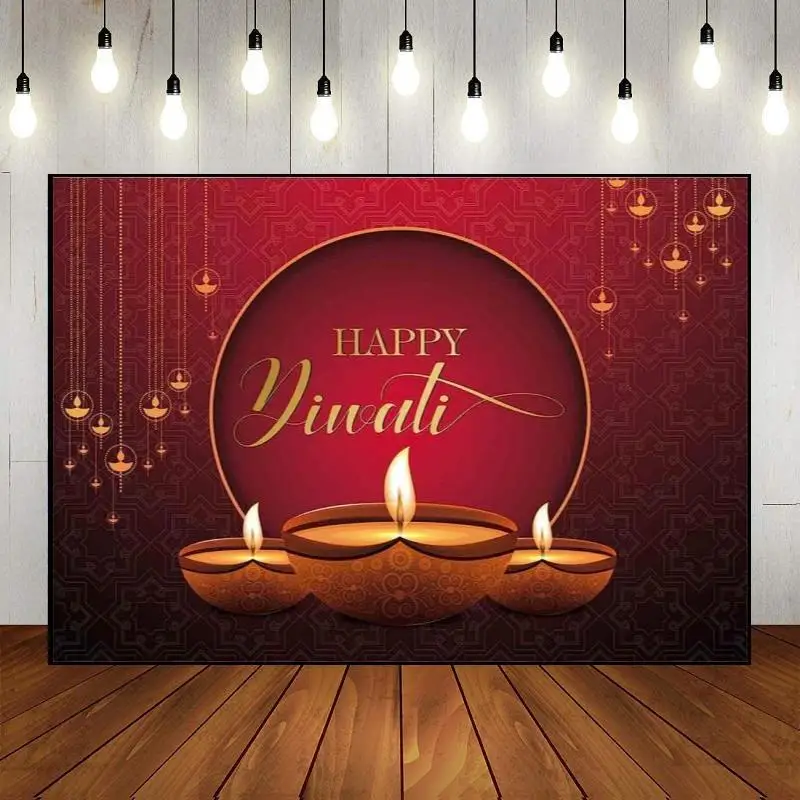 Diwali Banner Background Photography Backdrops Tropical Birthday Decoration Hawaiian Photo Seaside Baby Shower Custom Backdrop