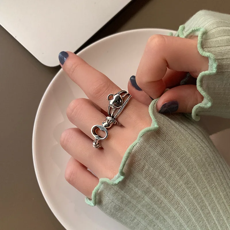 

Hollow index finger opening ring niche design ins tide cold wind high
