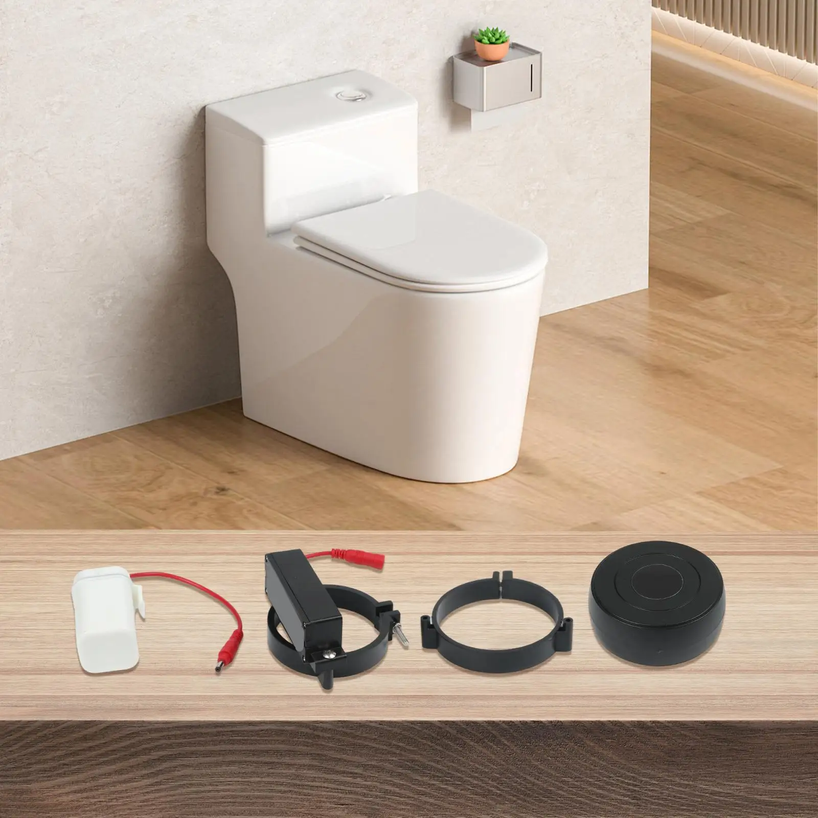 Battery Operated Flush Sensor Automatic Flush Sensor Contactless Flush Auto Flush Sensor 5s Flush Duration ABS Material