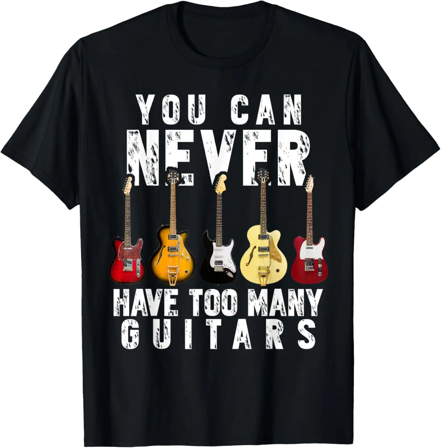 Vintage Guitar Lineup T-Shirt Unisex Summer Streetwear Tops Funny Shirt Graphic T Shirts Y2k Camiseta Hombre