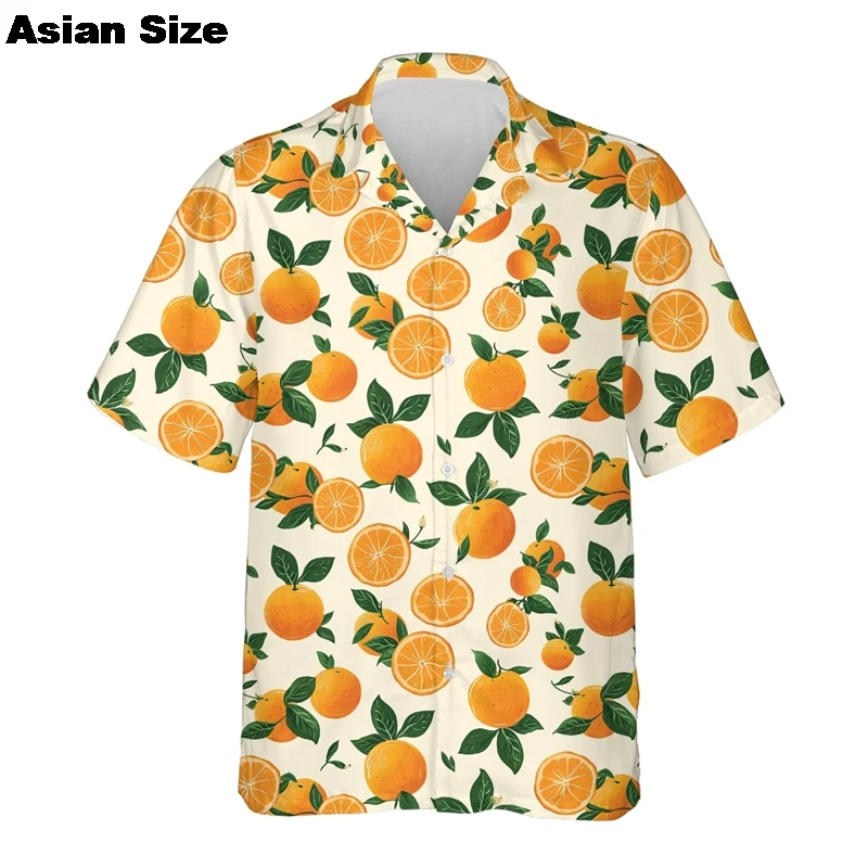 

Funny Chili Fruit Pattern Shirt for Men 3D Print Pepper Hawaiian Shirts Summer Button Short Sleeve Top Fashion Street Blouse Top
