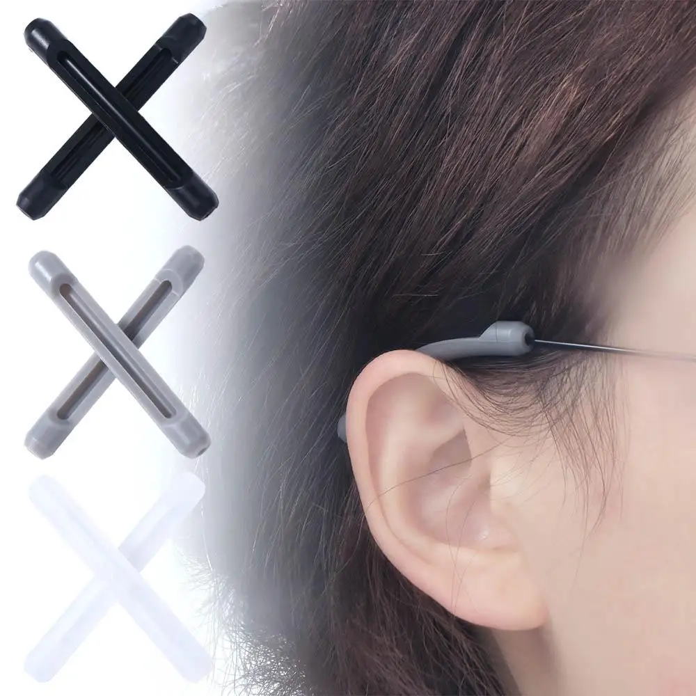 1 زوج السحابة حامل نظارات سيليكون المضادة للانزلاق النظارات الشمسية المضادة للانزلاق غطاء نظارات غطاء الأذن هوك