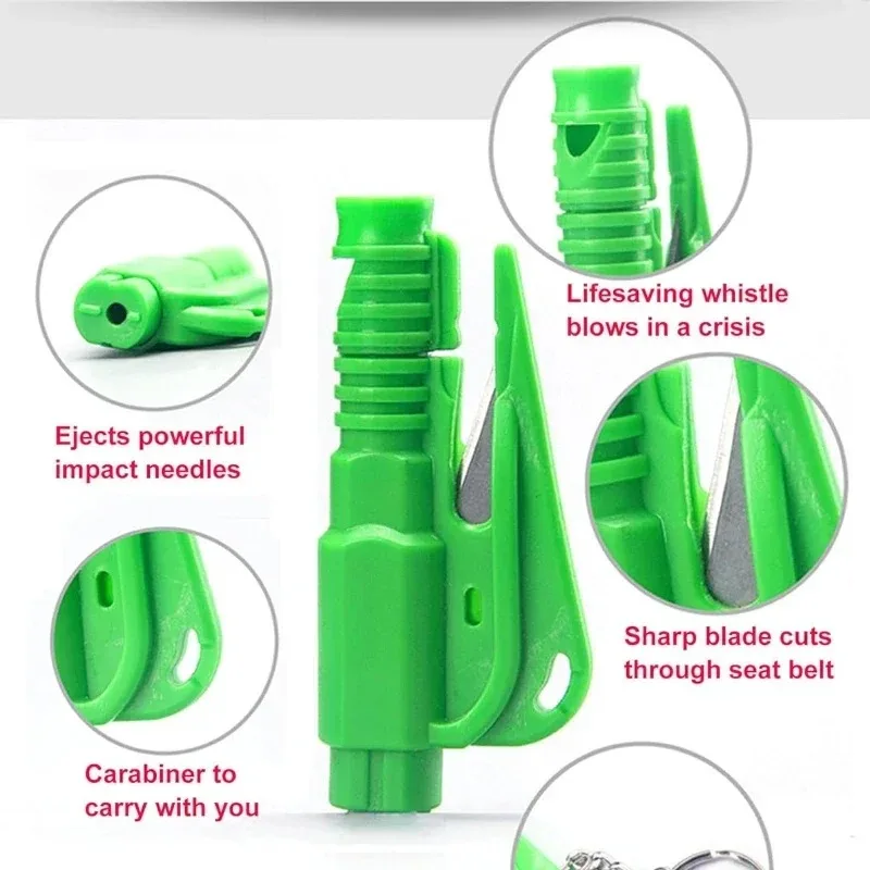 1pc Mini Safety Hammer Keychain Escape Car Life-saving Escape Hammer Window Broken Emergency Glass Breaker view 3