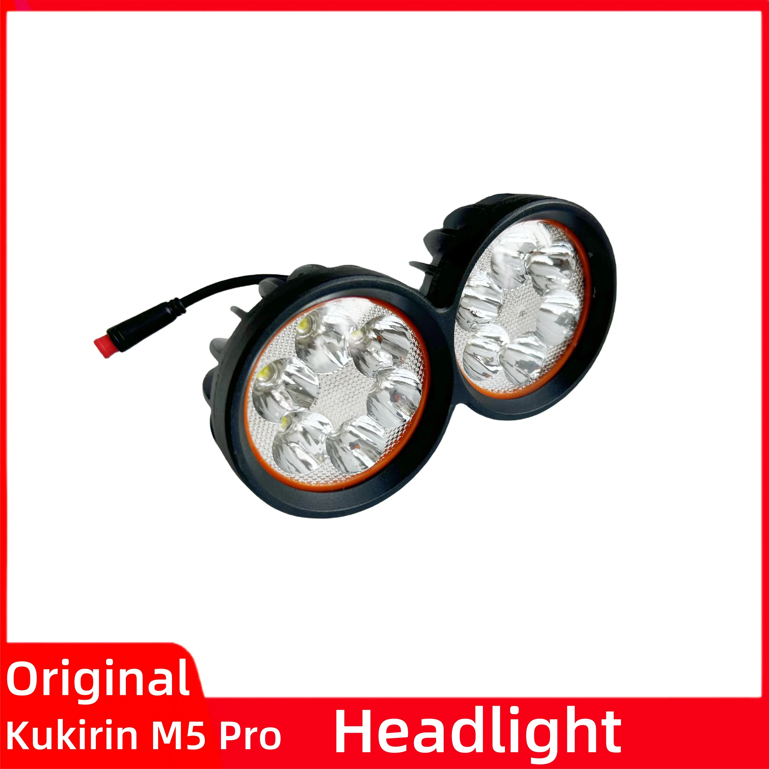 

Original Headlight For Kukirin M5 Pro Electric Scooter Kugookirin Handlebar Lamp Head Front LED Light Replacement Accessories