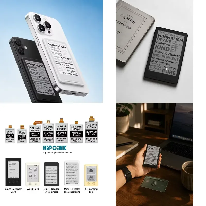 X3 e-book reader e-paper 3.7 inches smart portable e-book magnetic e-paper e-ink display module