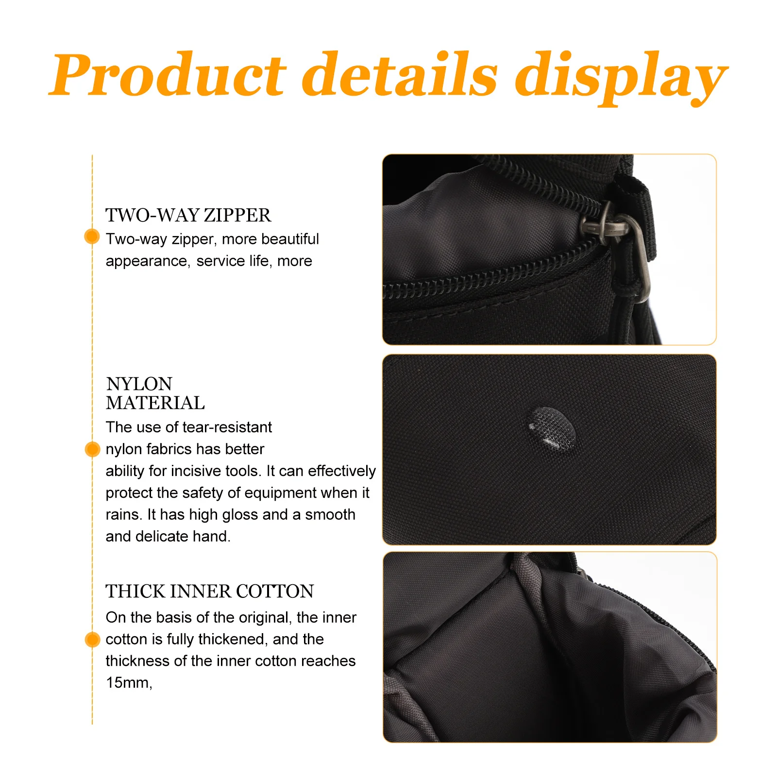 Camera Lens Pouch Premium Pu Portable Shockproof Water Resistant Drop Protection Bag For Dslr Lenses Accessory