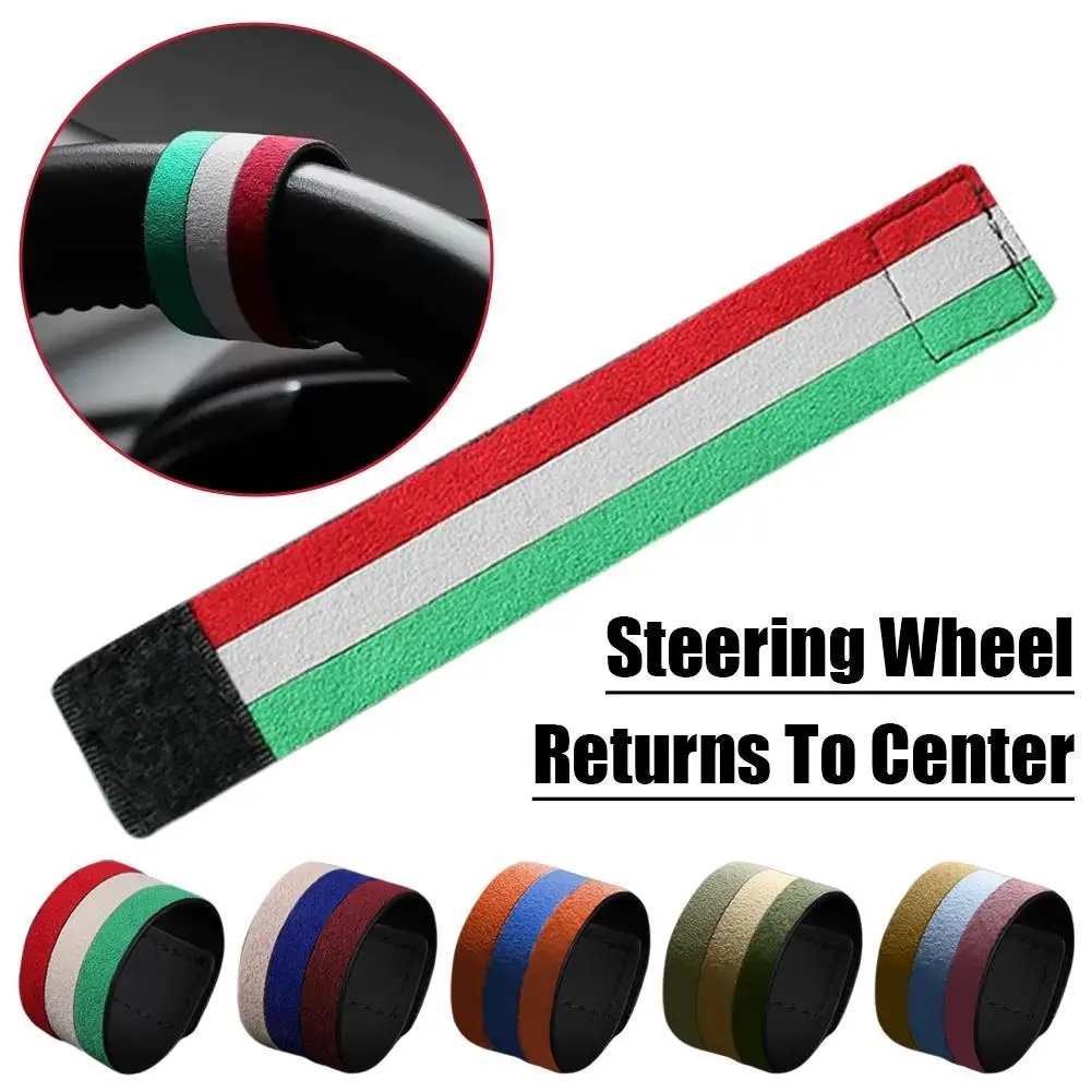 

Верхний маркер рулевого колеса автомобиля для Tesla Model Y X S, центральная линия, красная маркировка, супер замшевые украшения, аксессуары