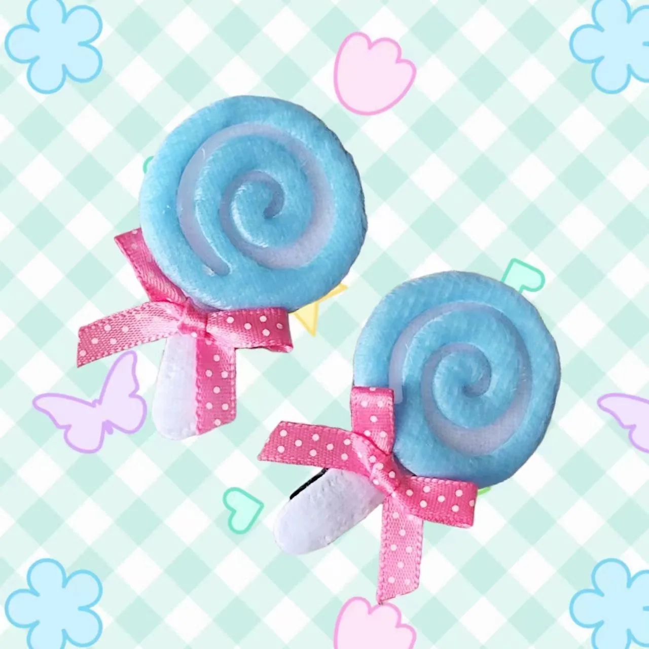 Lolita Girls Lollipop Bowknot Hair Clips Y2K Decorative Star Dopamine Multicolor Hair Barrettes Cute Kids Hair Accessories