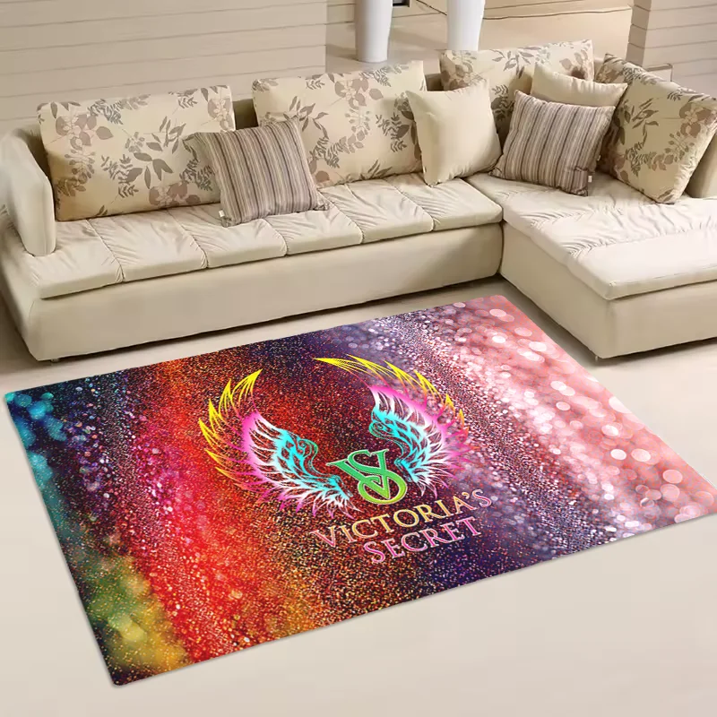 VICTORIA’S SECRET Rug Floor Mat Entrance Door Mat Anti-slip Soft Indoor Outdoor Mat Glitter Galaxy Area Carpet For Living Room