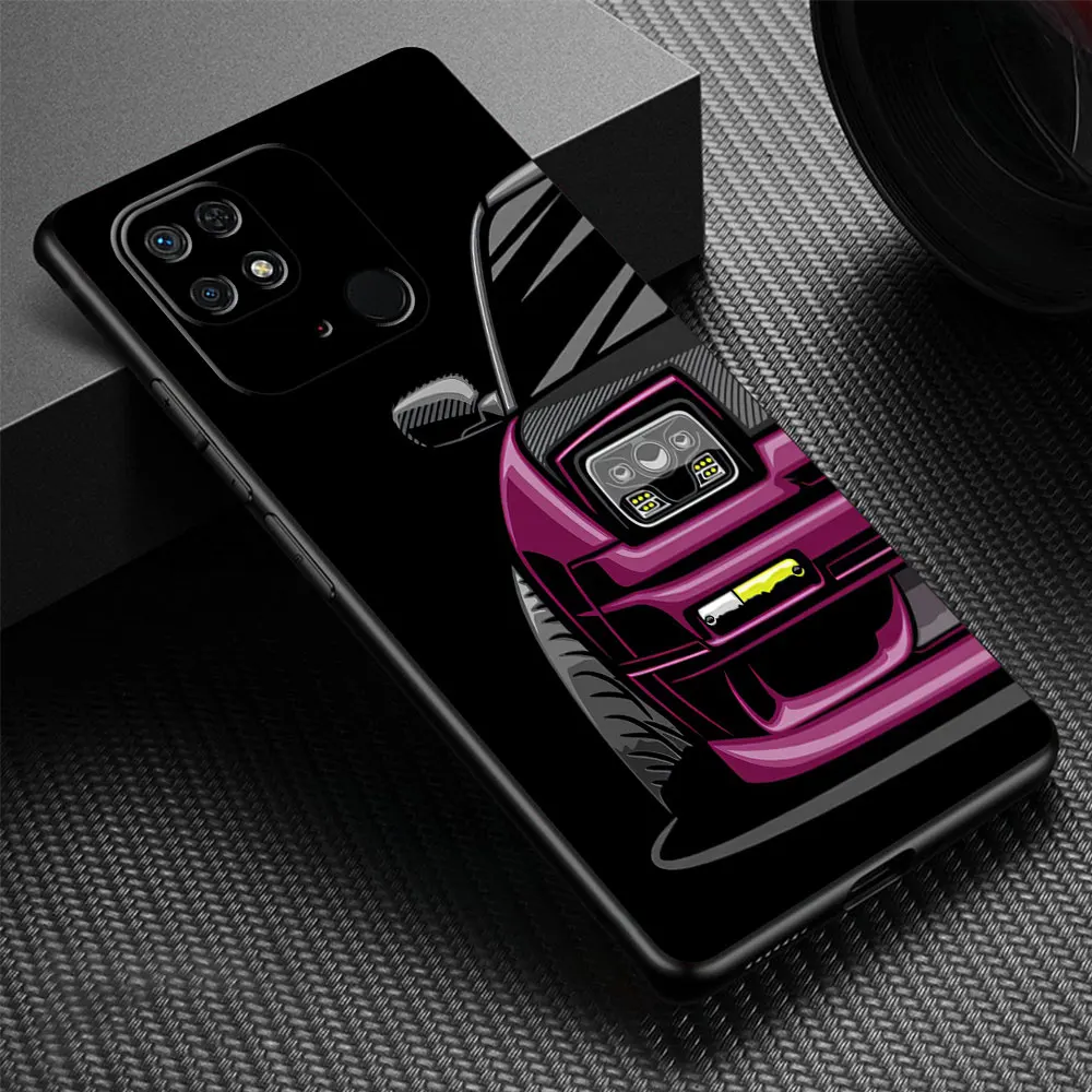 Japan JDM Sports Cars Phone Case for Redmi Note 9T 10 Pro 10 8T 11 Pro 12 9 8 7 13 10S 12S 9S 11S 10 Luxury TPU Soft Cover