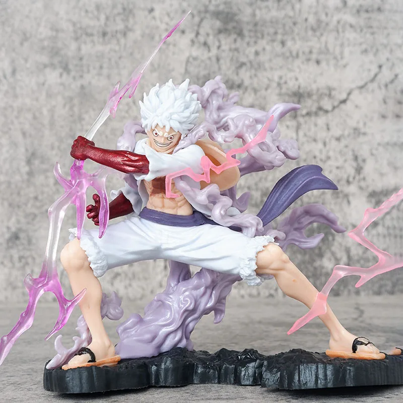 

18.5cm One Piece Nika Luffy Action Figure Anime One Pieces Luffy Gear 5 Figuras Model Doll Ornament Peripheral Gift for Kids