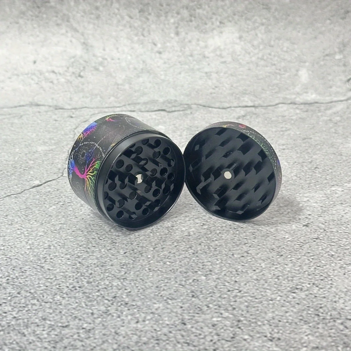 1.6/2/2.5 بوصة شجرة الحياة المعادن مطحنة الأعشاب مطحنة هاون 4-Layers التبغ الفانيليا برعم طاحونة العشب السيجار التدخين السجائر أداة