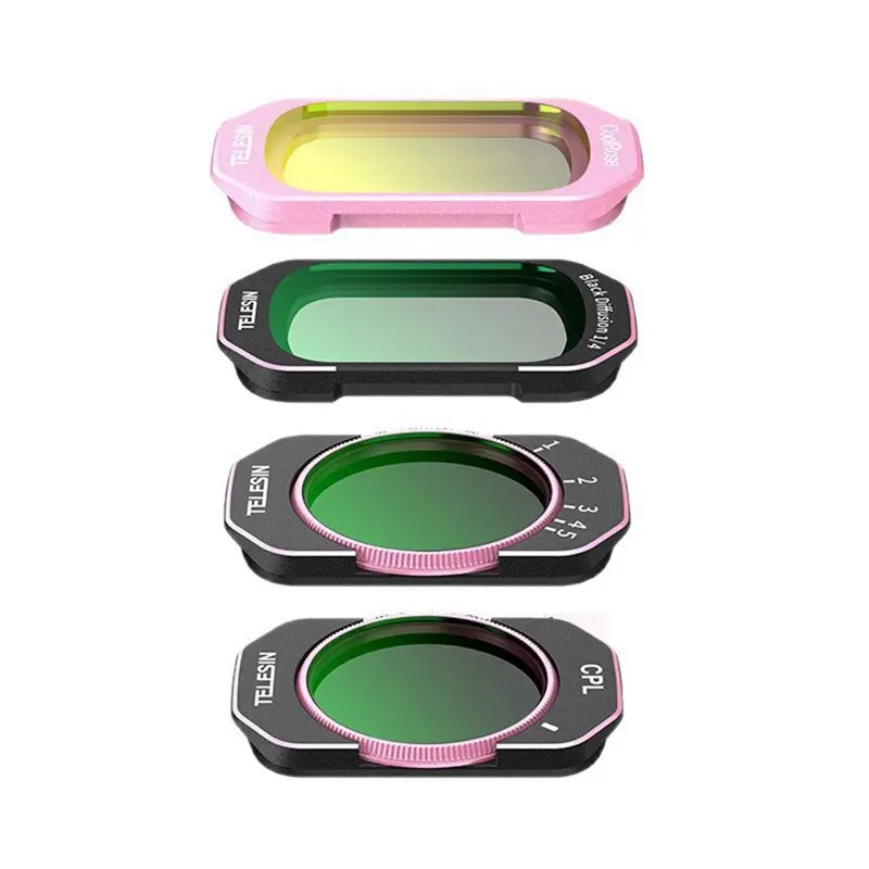 

ABIJ-CPL VND Camera Filter Kit For DJI Pocket 4 3 Black Diffusion 1/4 Cool ROSE Wide Angle Lens Filter Accessories