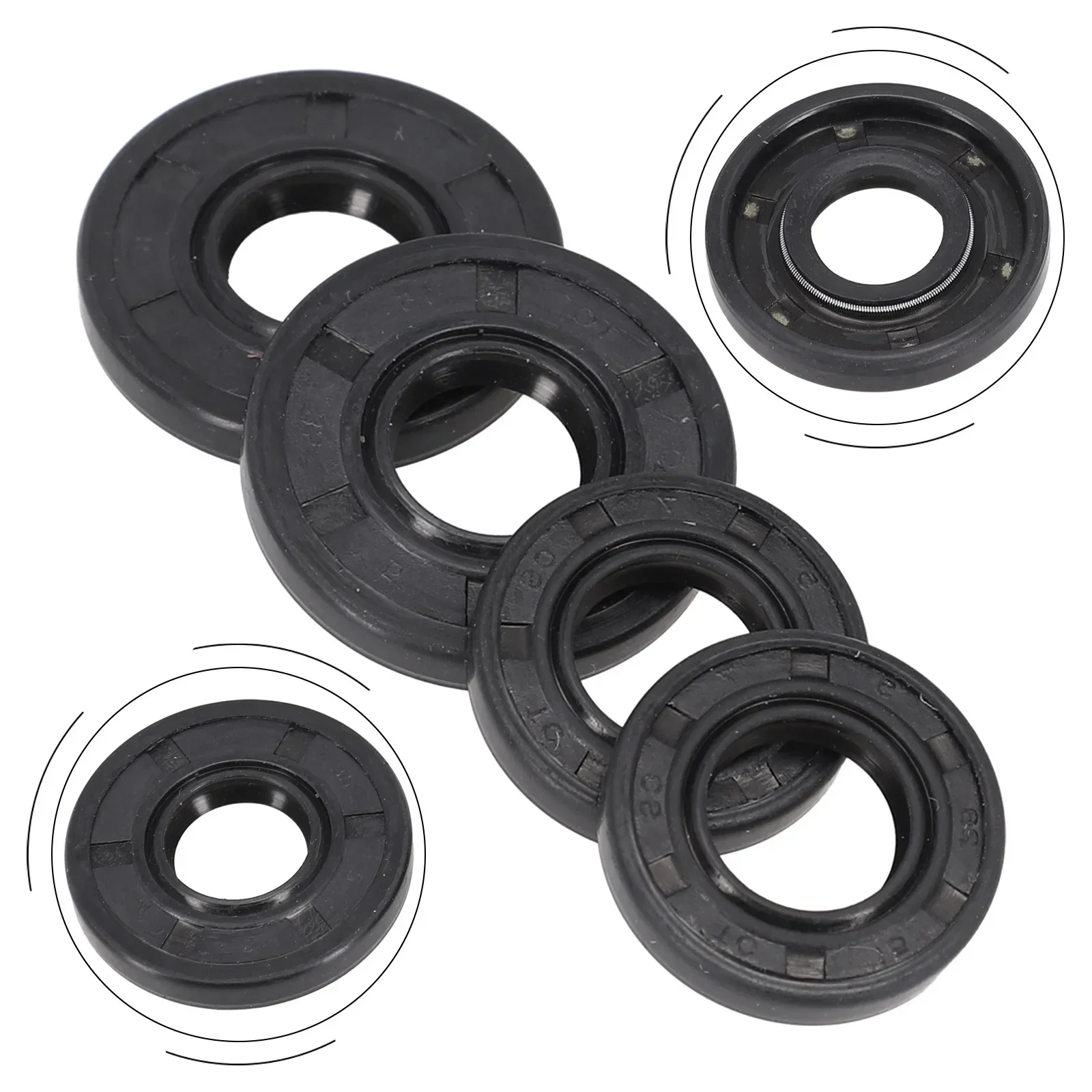 

4Pcs Chainsaw Oil Seal Set 15*35*4.5mm 15*28*4.5mm For 45 52 5800 45cc 52cc 58cc Chainsaw Parts Garden DIY Tool Accessories