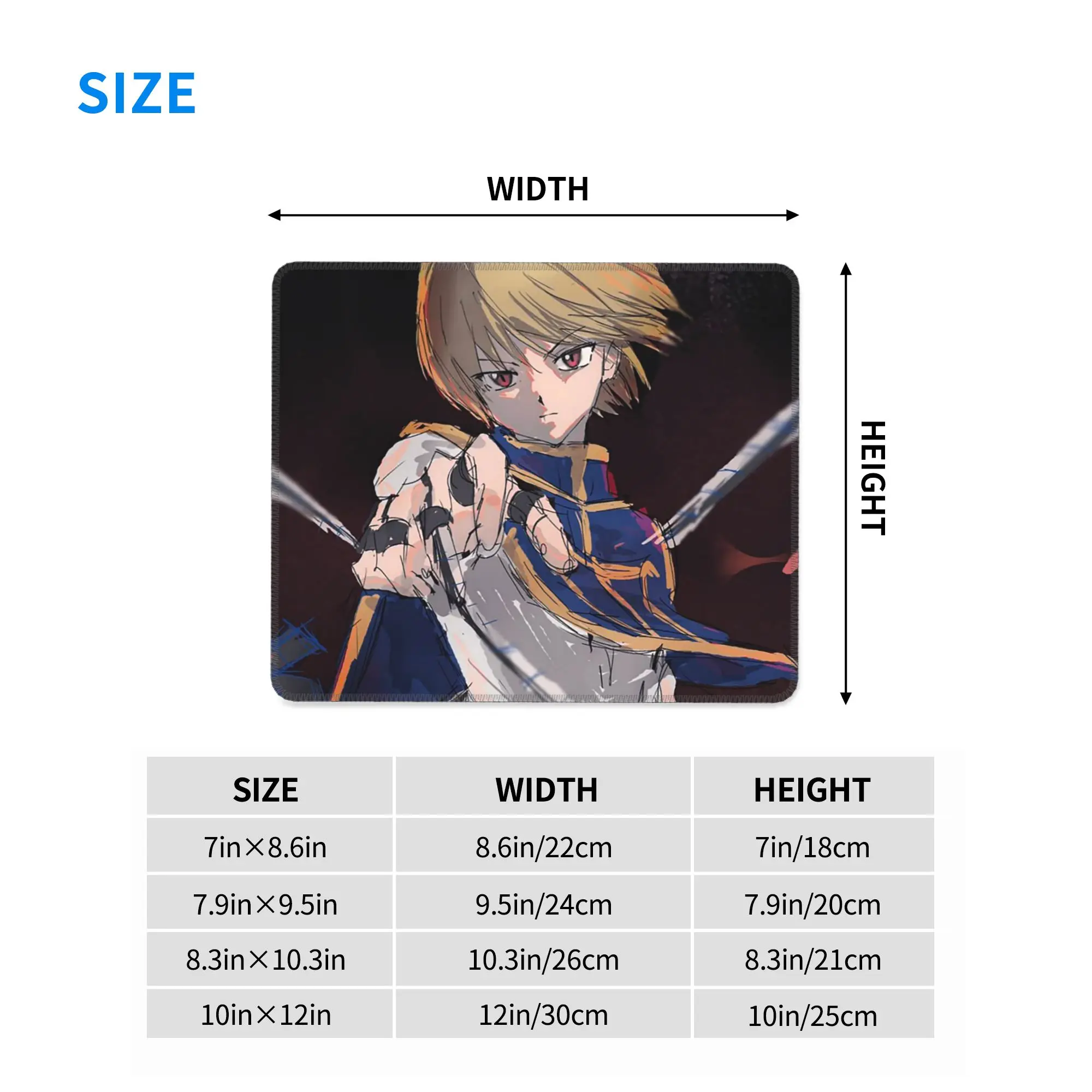 Anime HXH Hunter X Hunter Kurapika Mouse Pad Computer Keyboard Mouse Mat Gamer PC Laptop Desk Mat Office Accessories Table Mats