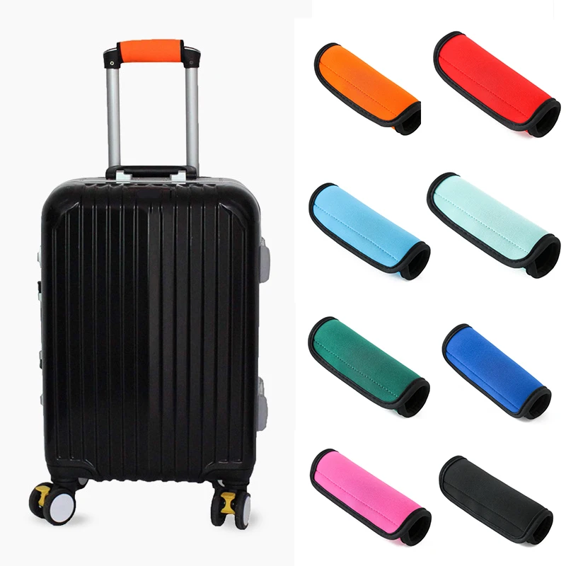 New Luggage Suitcase Bag Handle Comfortable Neoprene Luggage Handle Wrap Grip Identifier Stroller Grip Protective Cover Bag Part