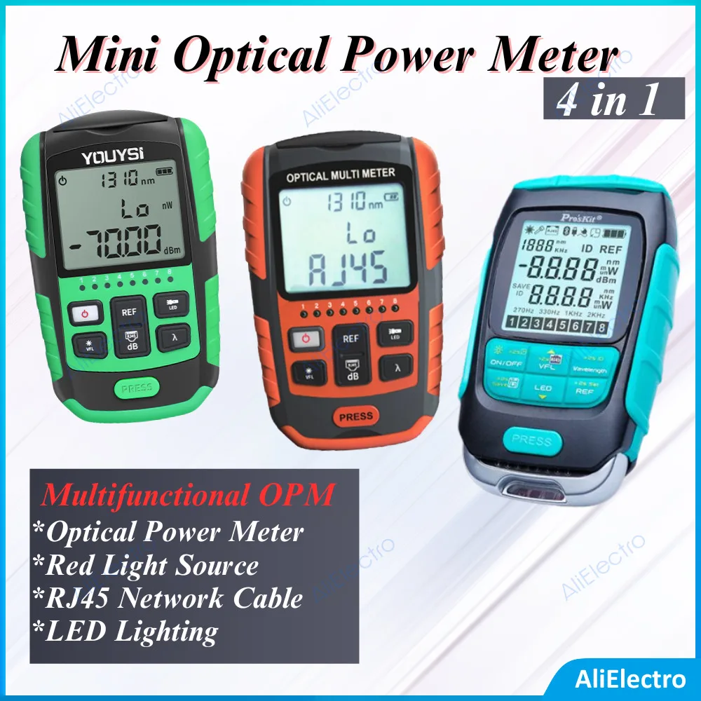 Medidor de Energia em Caneta Óptica Multifuncional Testador Desconectado de Falha de Cabo Lan Teste de Cabo de Rede