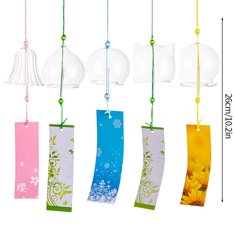 Furin – Vetro trasparente (molte forme) - Campane a vento Giapponesi 56 S869c067ef4b84f8285b76da2c520e4dao