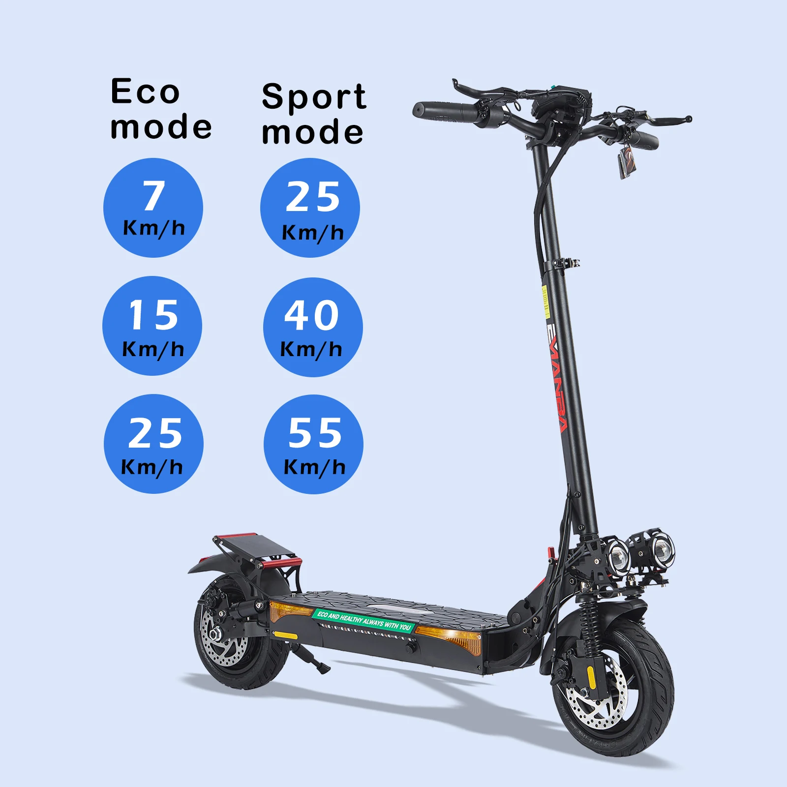 

800W Motor 48V16AH Battery IP55 Waterproof E Scooter NFC Key All Terrain Electric Off-road Scooter china warehouse