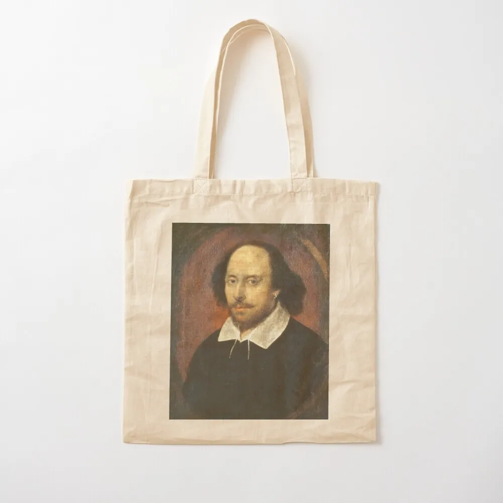 

Portrait Of William Shakespeare Tote Bag tote bags aesthetic Canvas great bag Women's bag Canvas Tote