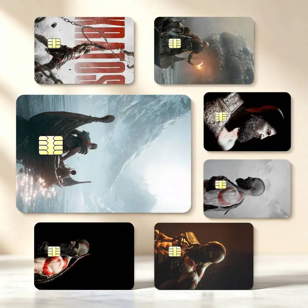 G-God Of Game W-War High‑Res Game Chip Decals Credit Card Mini Waterproof Vinyl Ornament Useful Gift