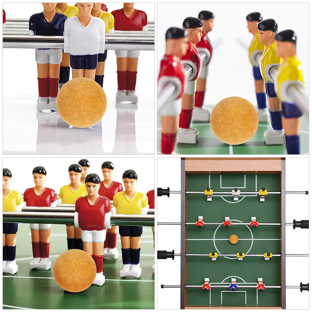 

6Pcs Mini Table Football Balls Plastic Foosball Replacement Balls for Desktop Soccer Game Accessories Table Game Footballs