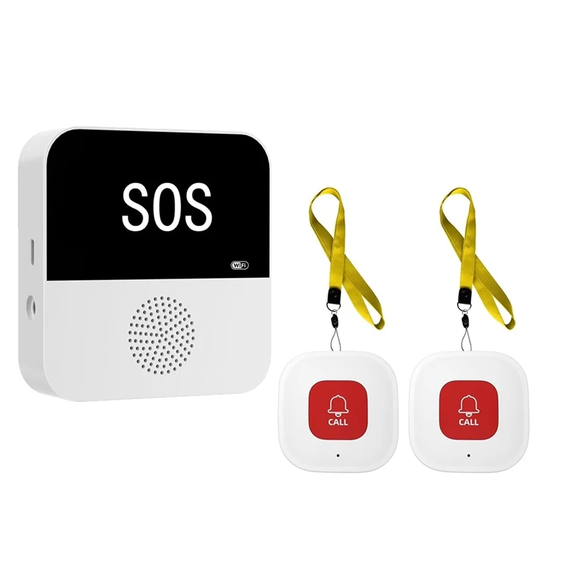 Wireless Wifi Elderly Caregiver Pager SOS Call Button Emergency SOS  Alert System For Seniors Patients Elderly