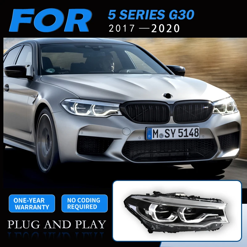 

Headlight For BMW G30 LED Headlights 2018-2020 525i 530i G38 Head Lamp Car Styling DRL Signal Projector Lens Auto Accessories