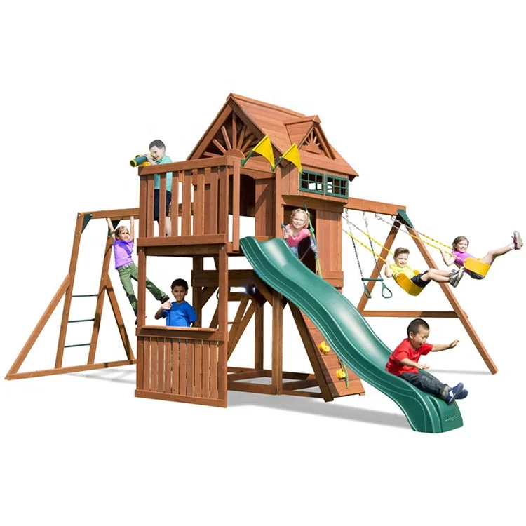 Customized Children Wooden Playground Outdoor for Kids Outdoor Amusement Park