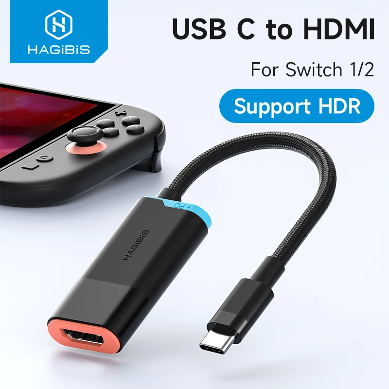 �y�Z�[�����z�n�M�r�XTV�h�b�N 4K@60Hz USB-C to HDMI���X�P�[�u�� �|�[�^�u���g���x��TV�h�b�N�A�_�v�^�[ �f�B�X�v���C�P�[�u�� 100W PD Switch 2/OLED�Ή�
