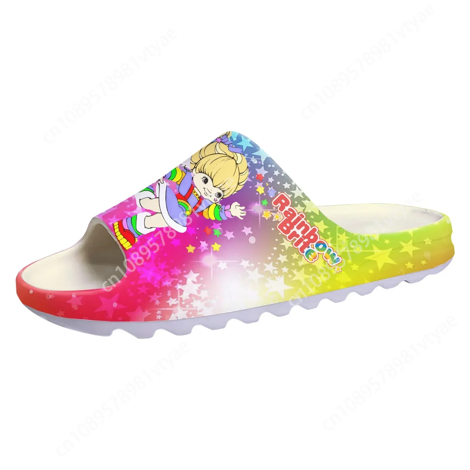 Brite Soft Sole Sllipers Rainbow Mens Womens Teenager Home Clogs Anime Step In Water Shoes On Shit Customize Sandals