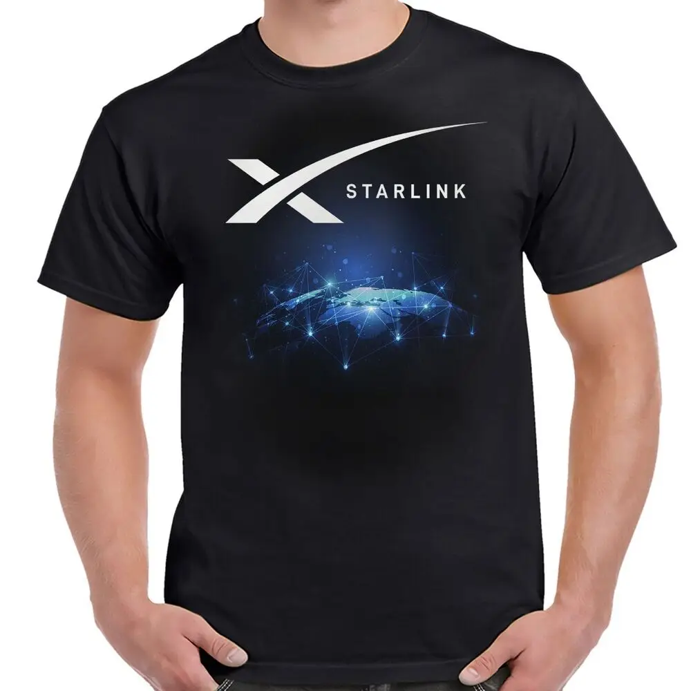 Starlink Design Adult T-Shirt Y2K tops Unisex Summer Short Sleeve