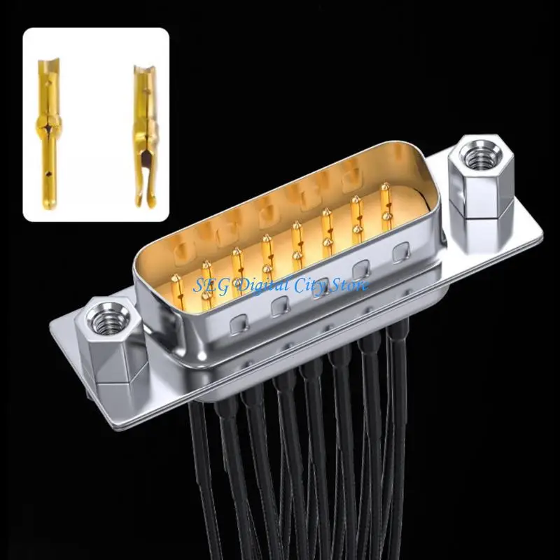 

U75B DB15 DB25 Serials Cable Panel Mount Cable Metal Texture Suitable for Industrial Equipment and Automation Systems