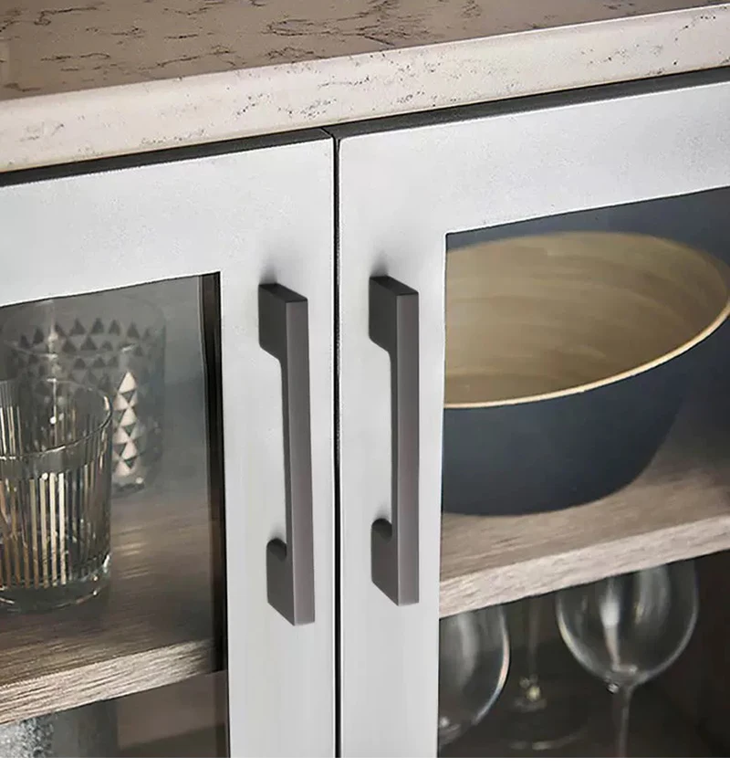 Amerikanischer Stil, zweifarbig, Schrankgriffe, Möbel, Kleiderschrank, Wand, Schrank, Türgriff, Schubladen und Schuhschrank, Griff-Hardware – Detail 8