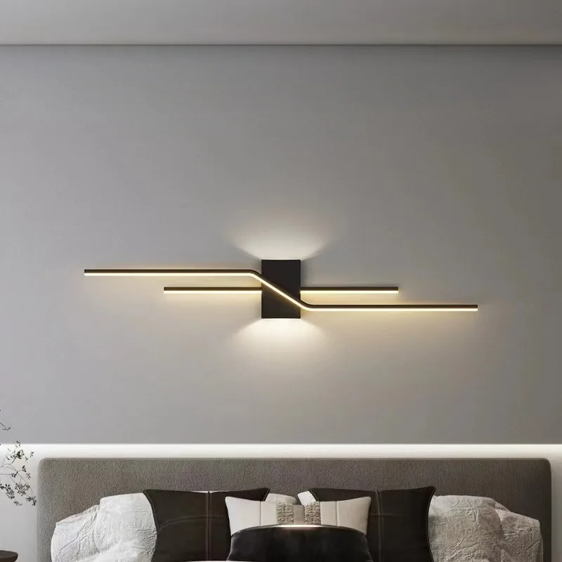 Applique Murale LED au Design Minimaliste Moderne, Luminaire Décoratif d'Nik, Idéal pour une Chambre à Coucher, un Salon, un Bar, une Calandre ou un Canapé