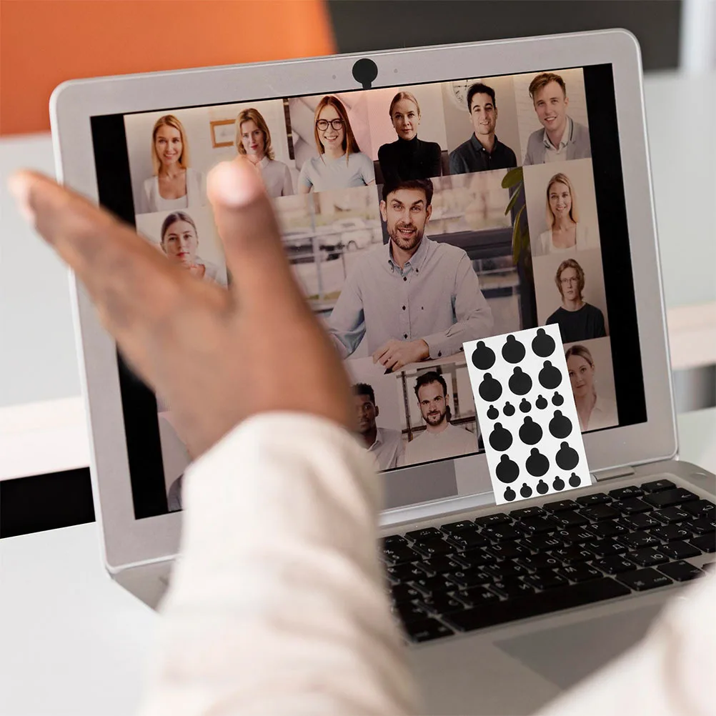 

96 шт. светодиодные наклейки, блокирующие свет, 6 листов, затемняющие наклейки для электроники, самоклеящиеся затеняющие наклейки для телевизоров, маршрутизаторов, ламп