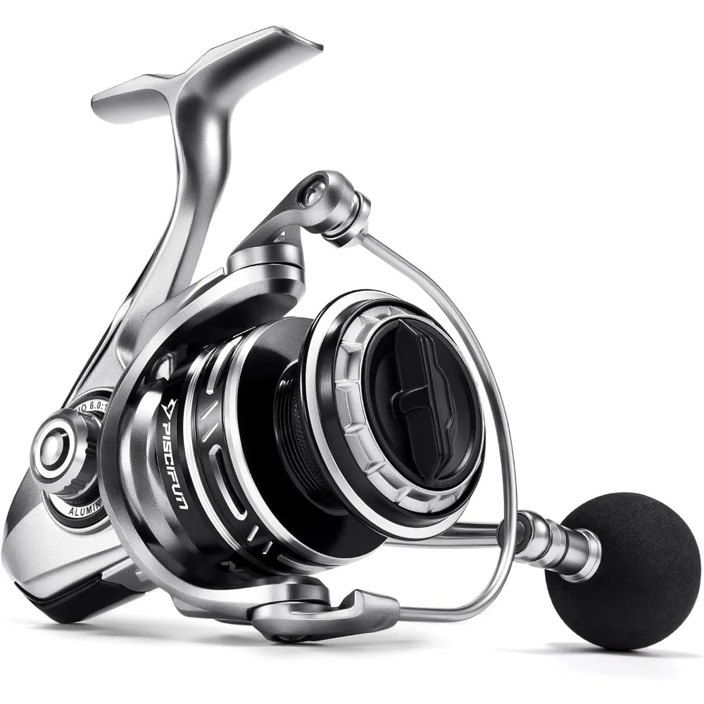 

Вращающаяся катушка, алюминиевая вращающаяся Рыболовная катушка, алюминиевые шестерни с ЧПУ, Максимальное сопротивление 33 фунтов, 8 + 1 герметичный BB, коэффициент привода 6,0: 1/5.4:1