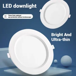 6pcs/Lot LED Downlight 220V 6W 9W 12W 18W Recessed  Ultra-thin Ceiling Dowm Light Living Room For Home Decor Lighting Spot Lamp