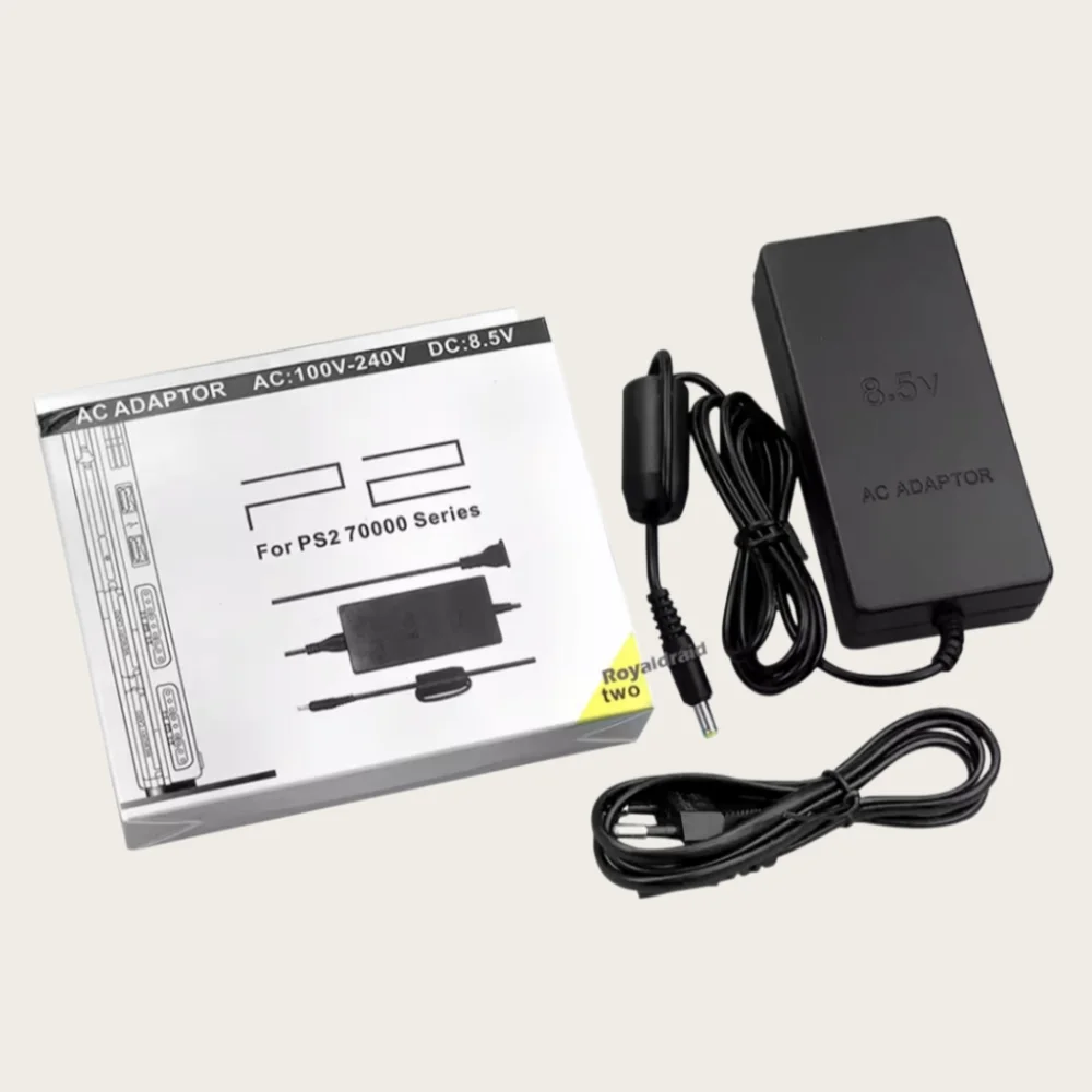

НОВЫЙ блок питания для PS2, сменный адаптер переменного тока, зарядный кабель, шнур 100‑240 В постоянного тока, 8,5 В для консоли PS2 Slim 70000, вилка европейского стандарта/вилка американского стандарта