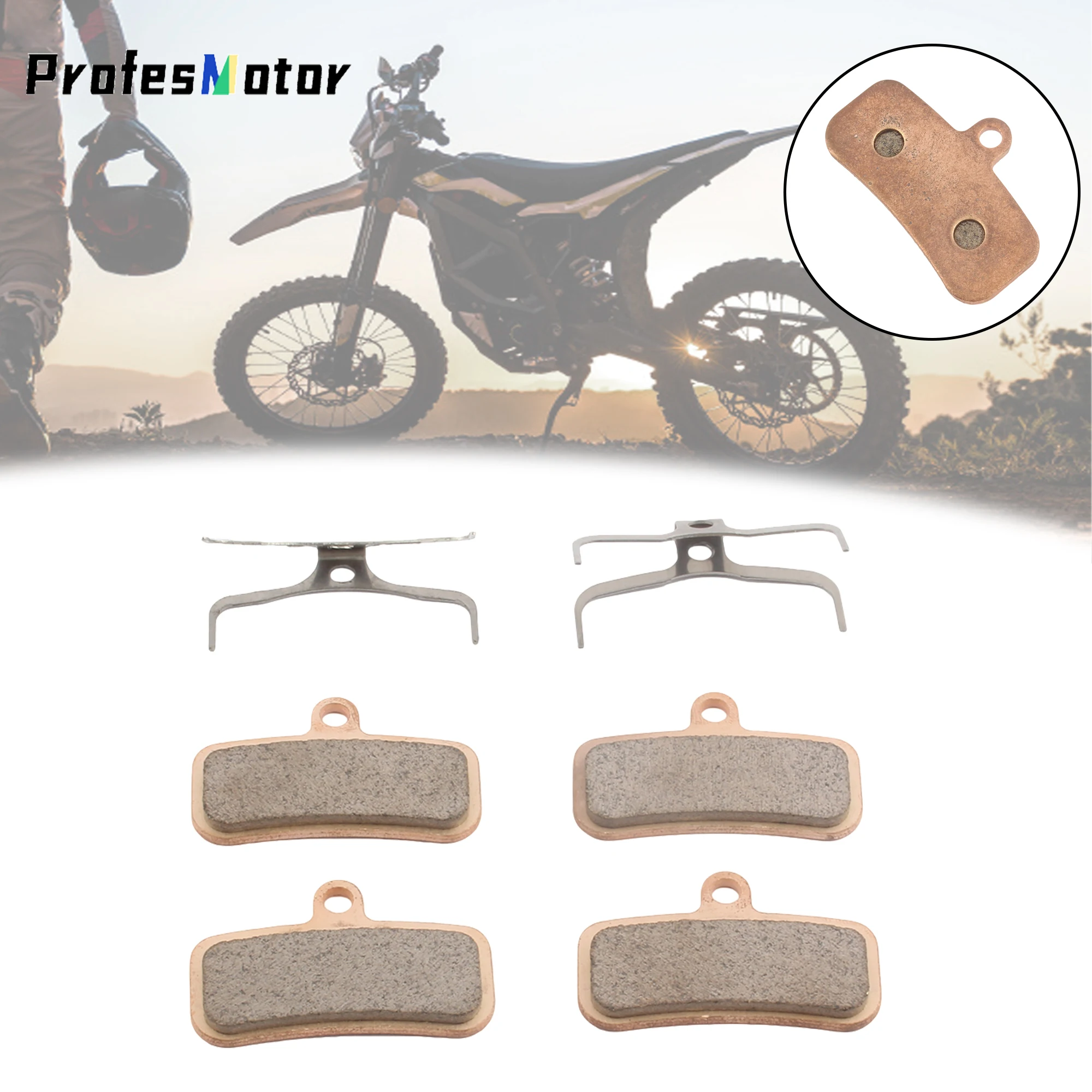 For Surron Light Bee S X Motorcycle Front And Rear Brake Pads Accessories Disc Brake E-Bike Dirt Bike Motocross Parts