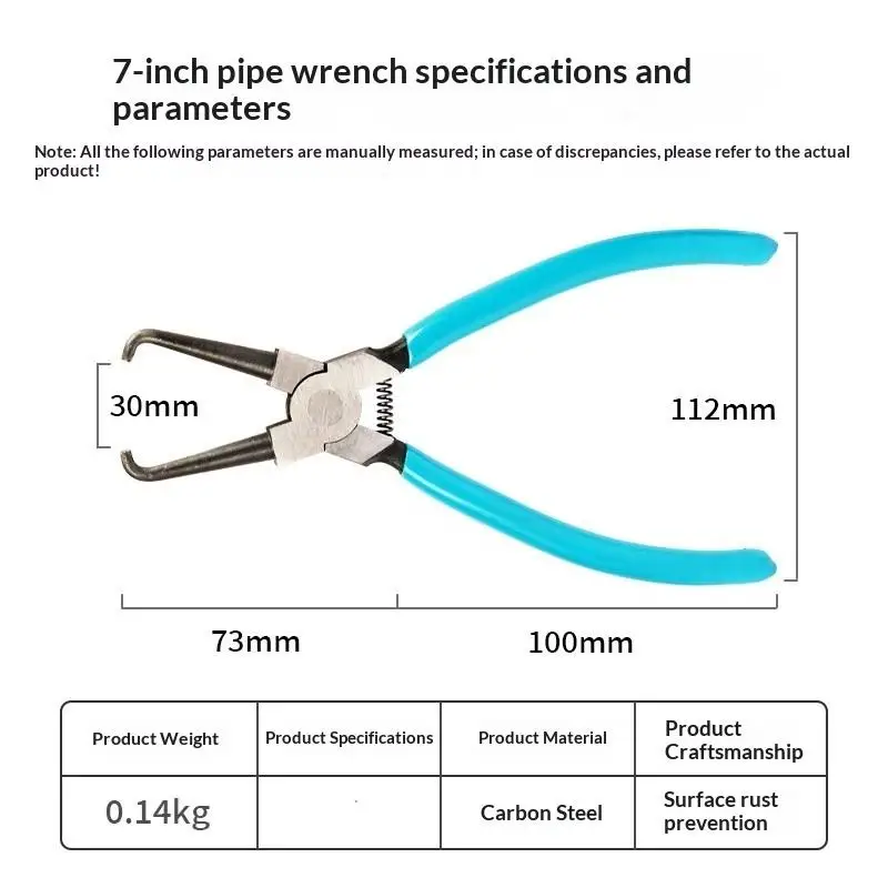 Rutschfeste Gelenkspannzange 1 Stück Blau Tragbare Schnellfilter-Entfernungszange für Ölleitungen zur Notfallreparatur im Auto im Freien – Detail 11