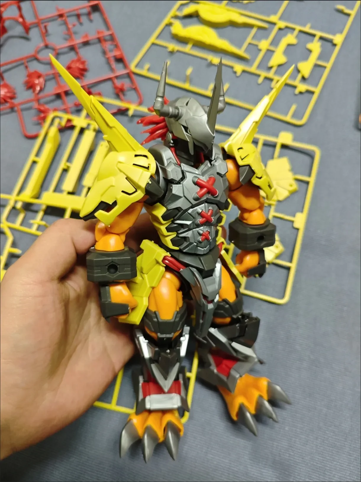 Frs Wargreymon Version améliorée avec des pièces d'effets spéciaux Digimon Anime Figure assemblage modèle Kit figurine Collection jouets