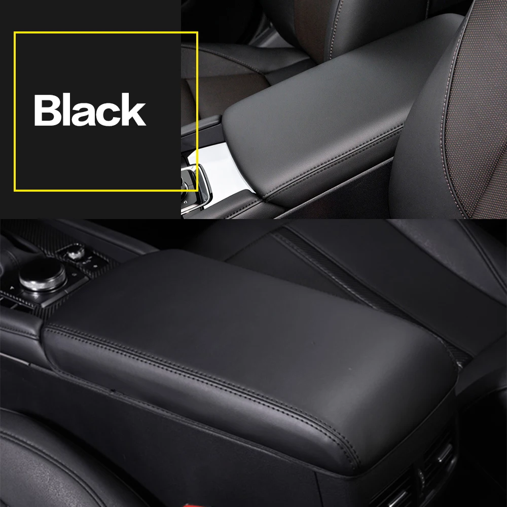 1PCS Car Armrests Box Cover Center Console Decoration Interior Trim Auto Accessories For Mazda 3 2019 2020 2021 2022