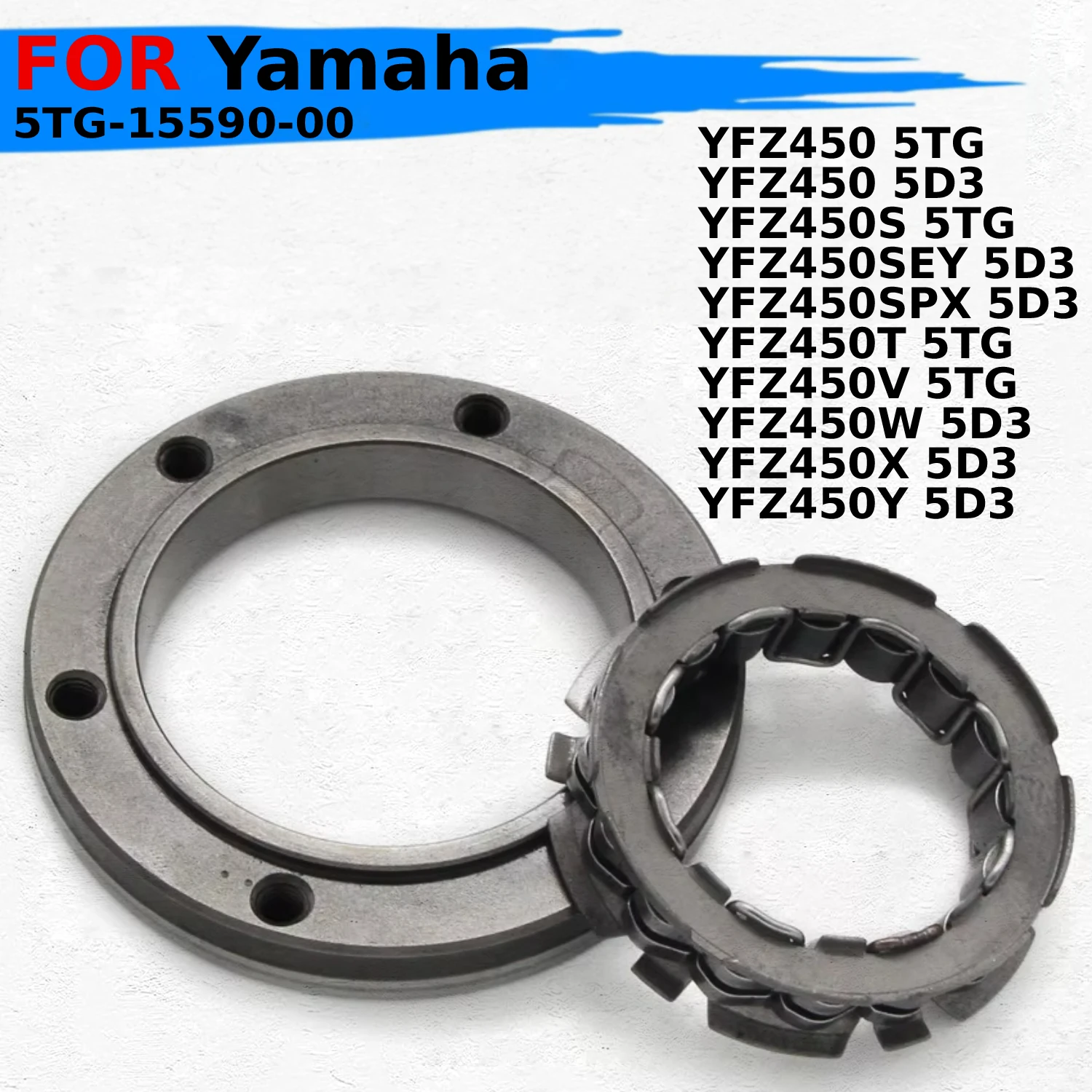 

Starter Clutch One Way Bearing For Yamaha YFZ450 5TG 5D3 YFZ450S YFZ450SEY YFZ450SPX YFZ450T YFZ450V YFZ450W YFZ450X YFZ450Y