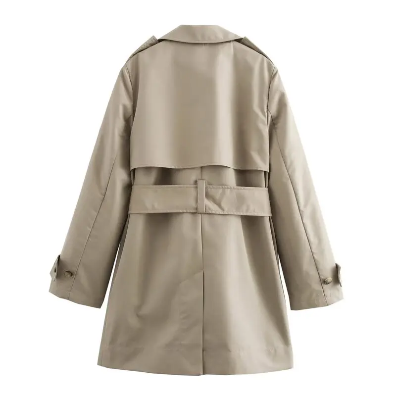 

Faionable Versatile Mid-Length Autumn Coat New Arrival Women's Wear Simple Sli Commute Long Sve Other Material 00%