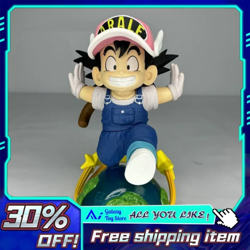 

20cm in Stock Dragon Ball Childhood Goku Running Scene Goku Arale Anime Figurine Christmas New Year Birthday Gift Anime Figure