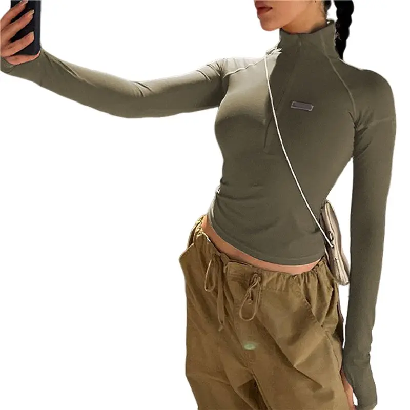 

Женские спортивные куртки, куртки для йоги с молниями, короткие облегающие спортивные топы