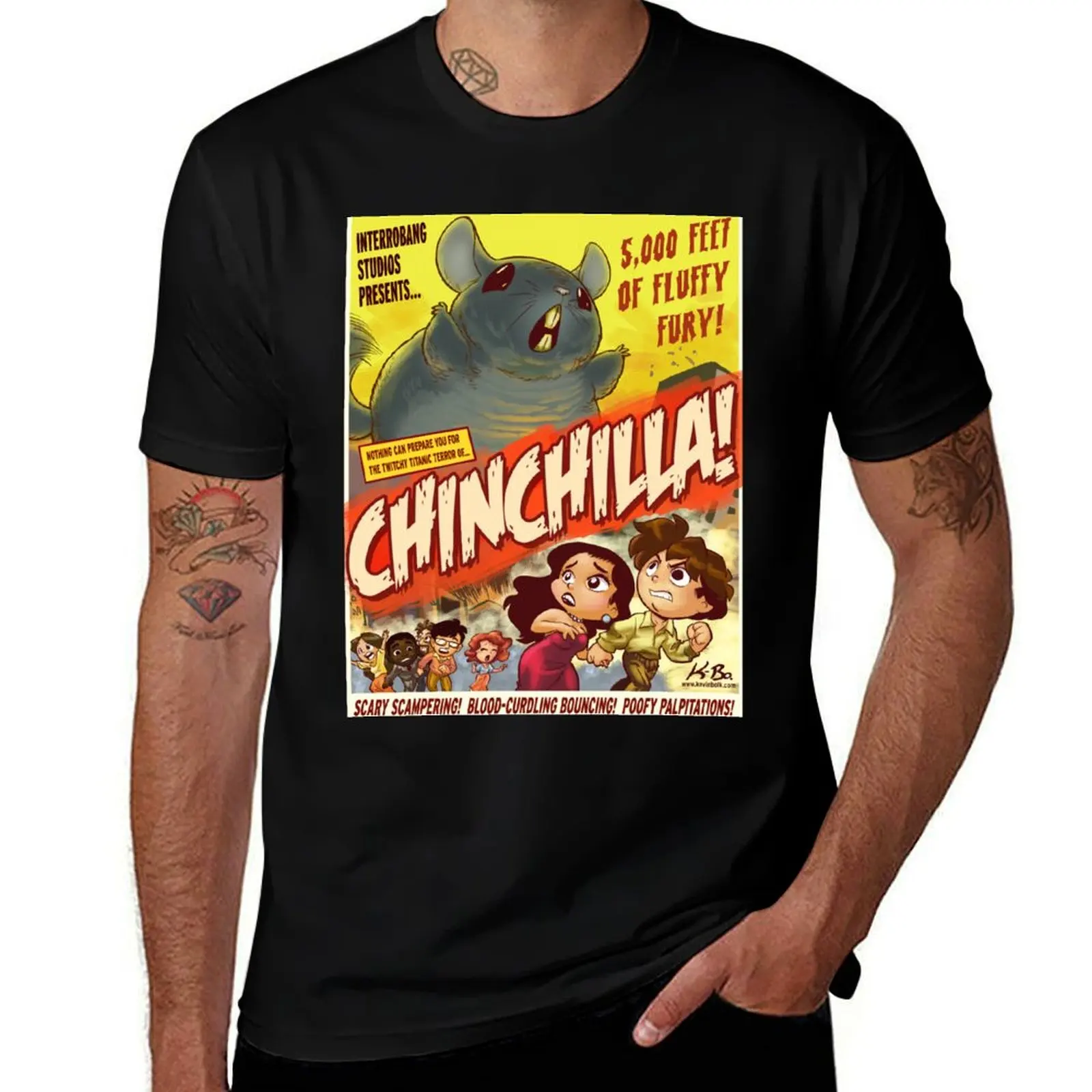 CHINCHILLA! T-Shirt Sport Basic Moisture Wicking Tee T-Shirt