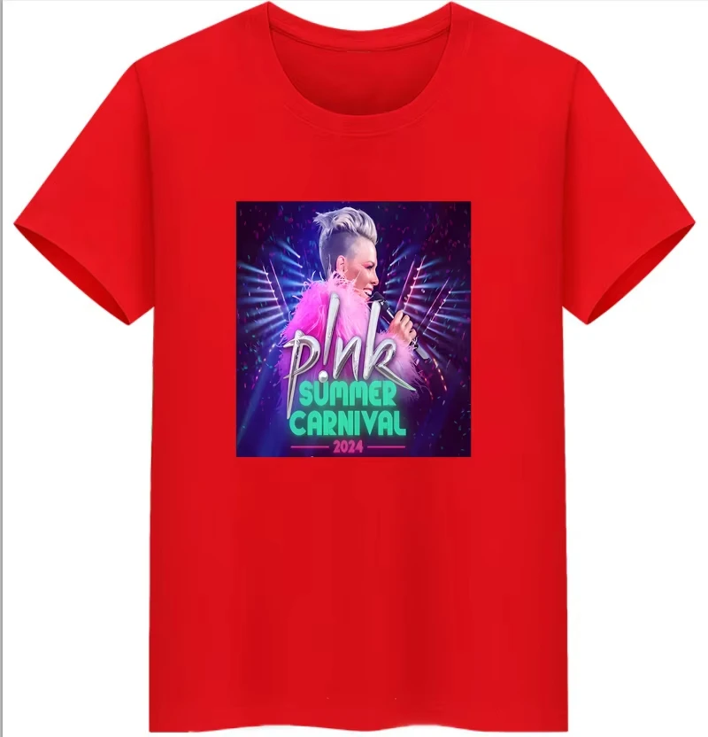 P!nk Cropped T Shirt Summer Carnival Tour Pink Tour 2026 Iconic P!nk Merch T-shirt Aesthetic Clothes Oversized T Shirt Tops