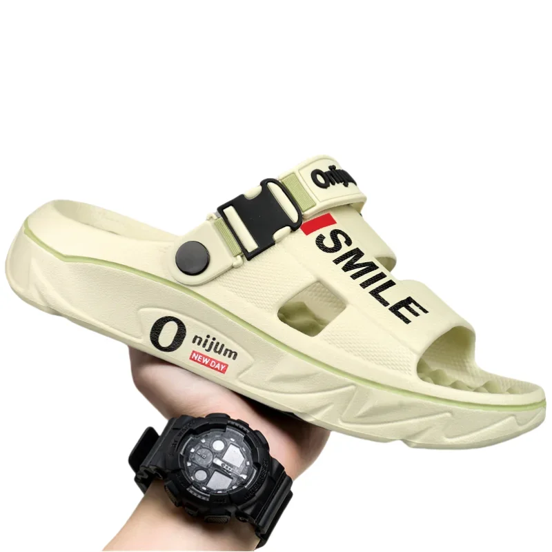 2025 New Men's Massage Slippers Indoor Outdoor Sandals Beach Comfortable Soft Slides Clogs Casual Shoes Men Women Home Slippers image 3
